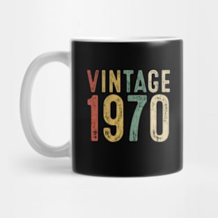 Vintage 1970 50th Birthday Gift 50 Year Old Fifty Bday Mug